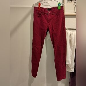 Women's skinny fit Maroon jeans size 24/7 from Banana Republic
